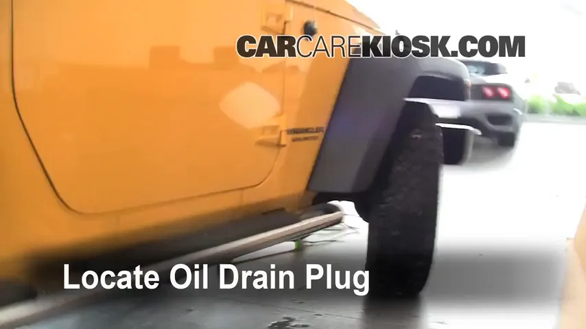 2008 Jeep Wrangler Unlimited Rubicon 3.8L V6 Huile Changer l'huile et le filtre à huile